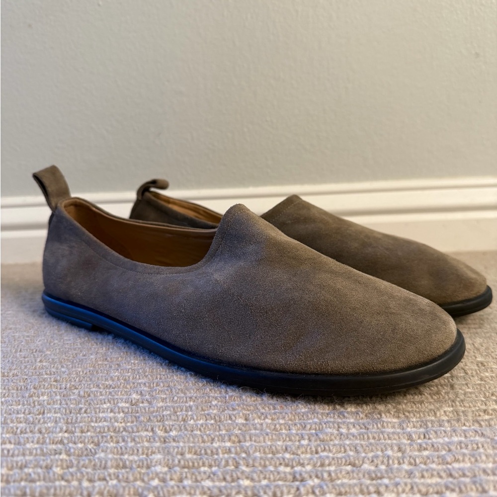 Men's Suede Slip-On Shoes - Brown ZARA